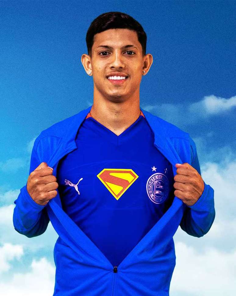 Emblema do Superman no centro da nova camisa do Bahia –