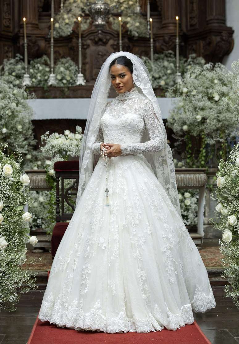 Maria de Fátima de novia 