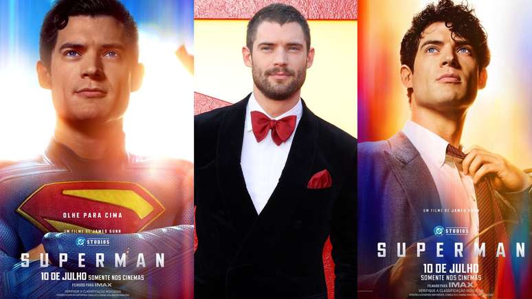 David Corenswet plays Superman/Clark Kent -