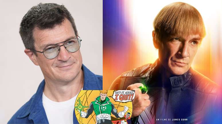 Nathan Fillion plays Guy Gardner -