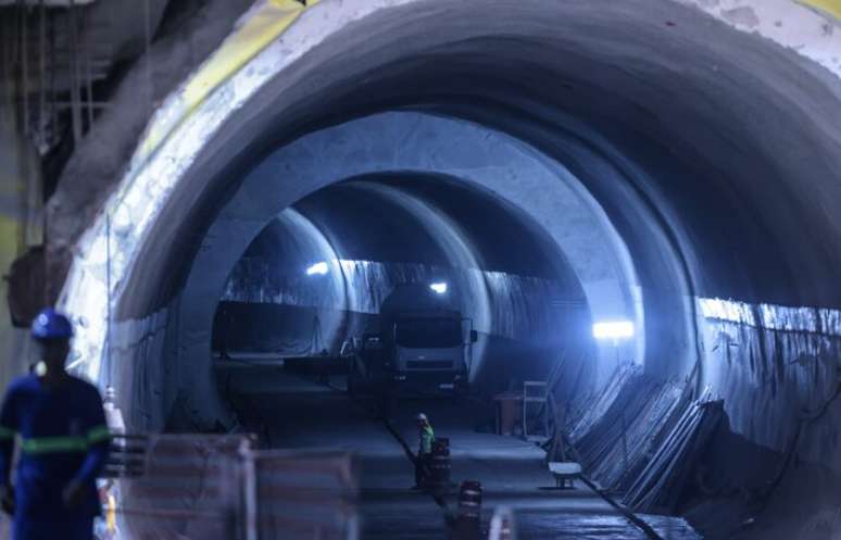 Chegada da tuneladora (tatuzão) à futura Estação Brasilândia ocorreu em fevereiro.