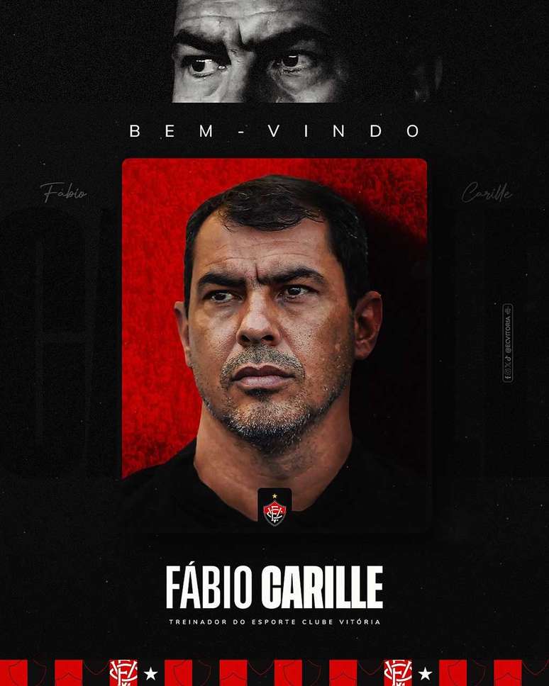 Clube baiano anunciou a chegada de Carille –