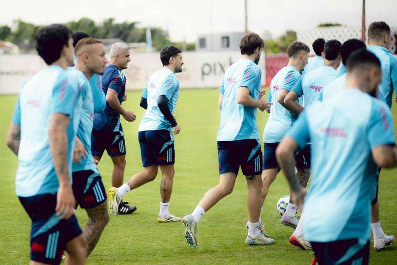Treino do Flamengo nesta quinta-feira (10) –