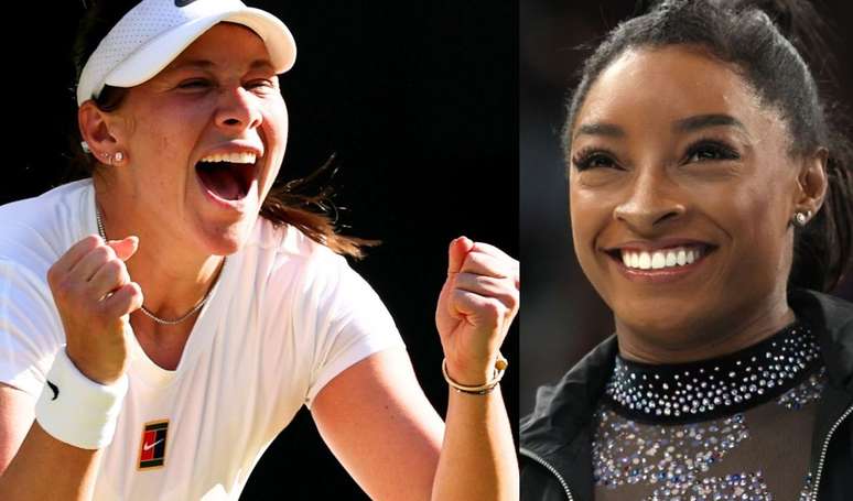 A surpreendente e emocionante conexão entre Simone Biles e Amanda Anisimova, tenista finalista de Wimbledon.