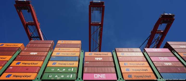As exportações alemãs para os Estados Unidos caíram 7,7% em maio na comparação mês a mês