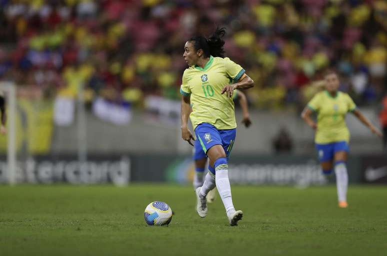 Marta é um dos nomes experientes da Seleção Brasileira para Copa América Feminina – Foto : Lívia Villas Boas / CBF