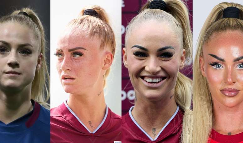Before and after Alisha Lehmann: the most popular football player in the world has been controversial in the face and 30 photos shock you