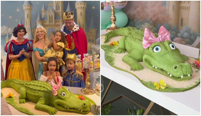 Karoline Lima’s daughter gets a birthday cake in alligator format of $ 8,400