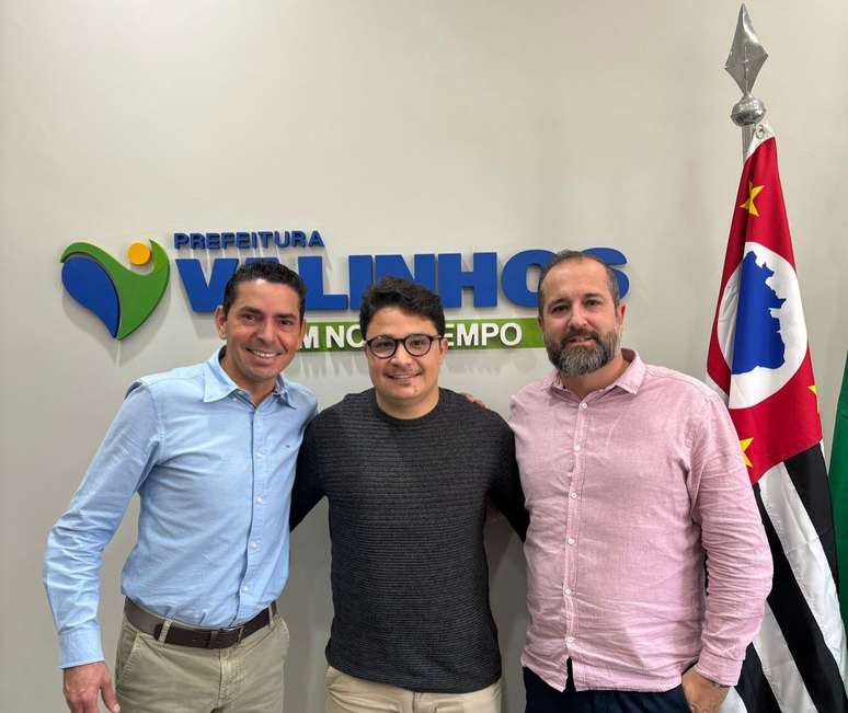 Franklin Duarte, Gabriel Ferrari e Tiago dos Santos, respectivamente 