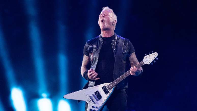James Hetfield, do Metallica, em 2024 -