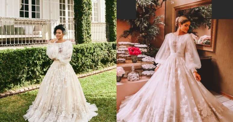 Vestido de Thassia Neves foi usado por Bella Campos, que interpreta Maria de Fátima, em 'Vale Tudo'.