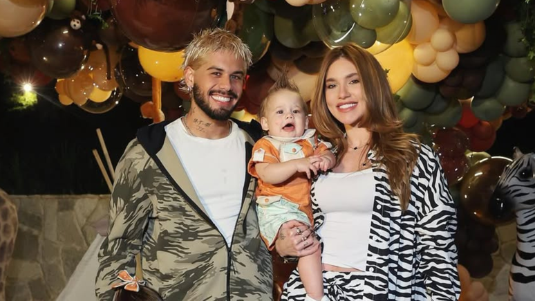 Zé Felipe e Virginia Fonseca se reúnem para comemorar 10 meses do filho