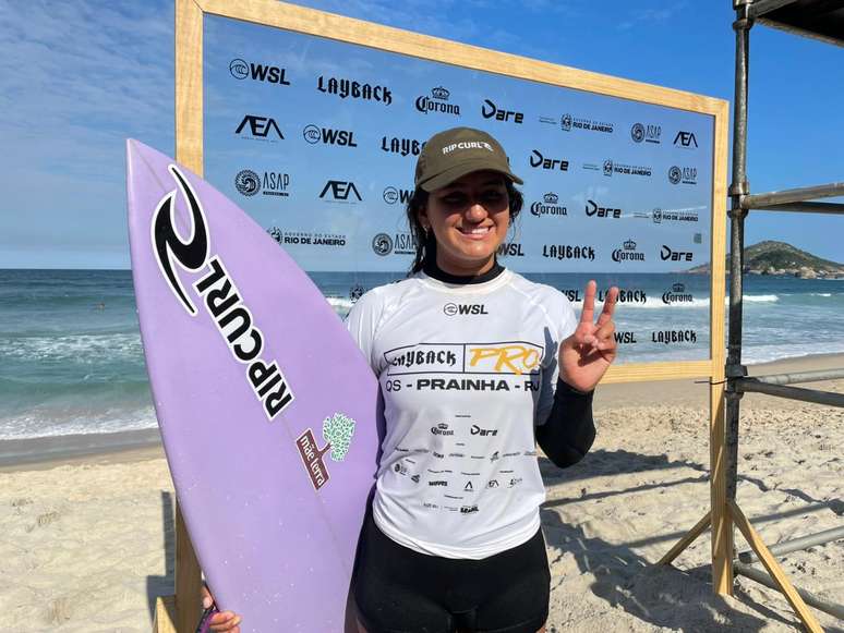 Sophia Medina em ação na competição
