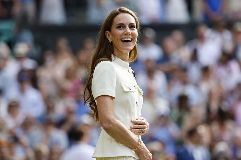Kate compareceu à final feminina de Wimbledon neste sábado