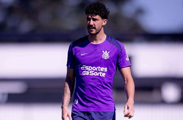 Gustavo Henrique em treino do Corinthians –