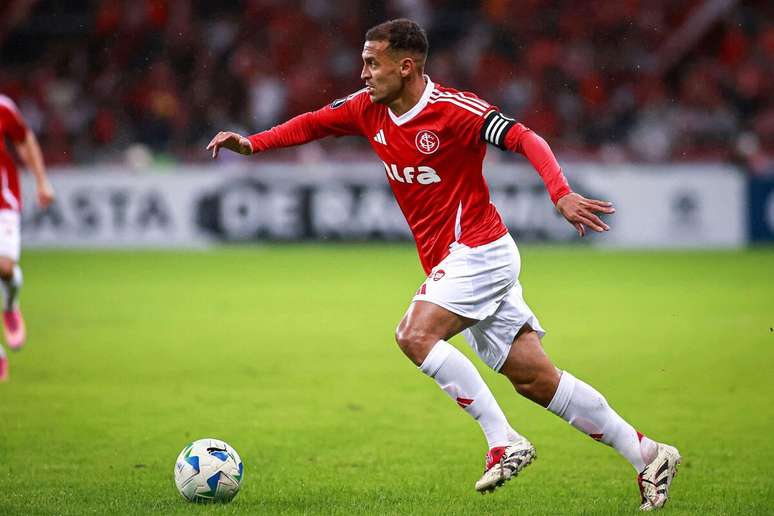 Alan Patrick (Internacional) durante jogo contra o Bahia, no dia 28.05.2025