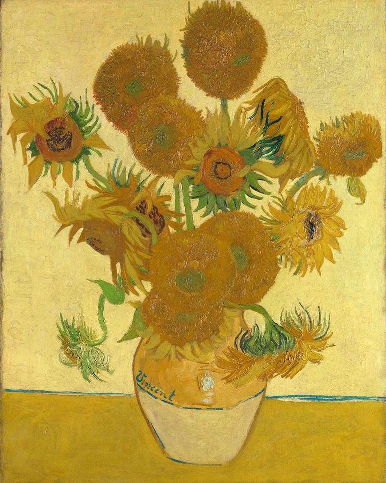 Ao lado de A Noite Estrelada, o quadro Os Girassóis é a obra de arte mais reconhecida de Van Gogh