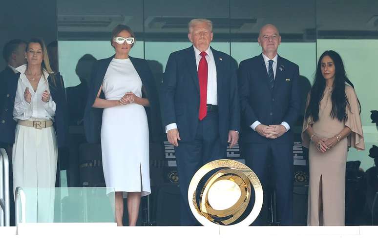 Trump e Gianni Infantino na final do Mundial de Clubes &ndash;