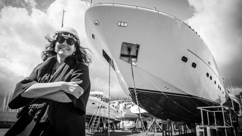 A construtora naval italiana Barbara Amerio diz que os compradores desejam cada vez mais luxo