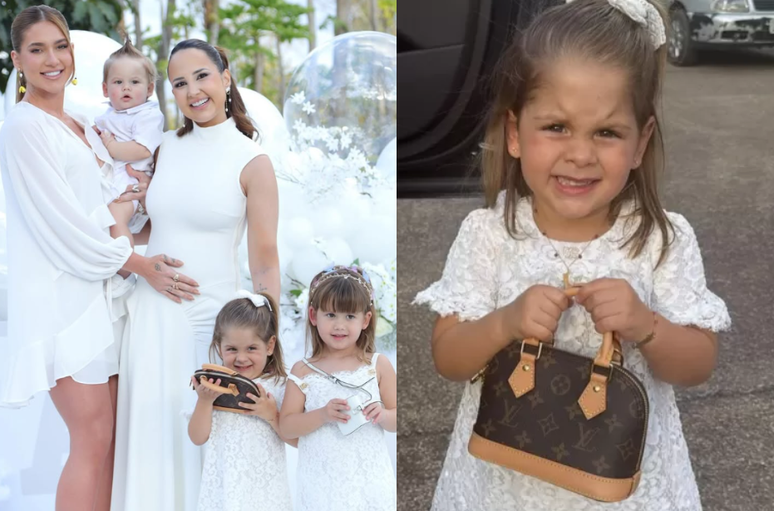 Filha de Virginia e Zé Felipe, Maria Flor usa bolsa avaliada em R$ 12 mil