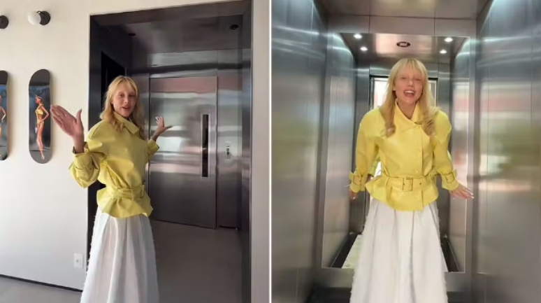 Malu Borges builds false elevators at home just to take photos and receive criticism on the web; understand Malu Borges builds false elevators at home just to take photos and receive criticism on the web; understand