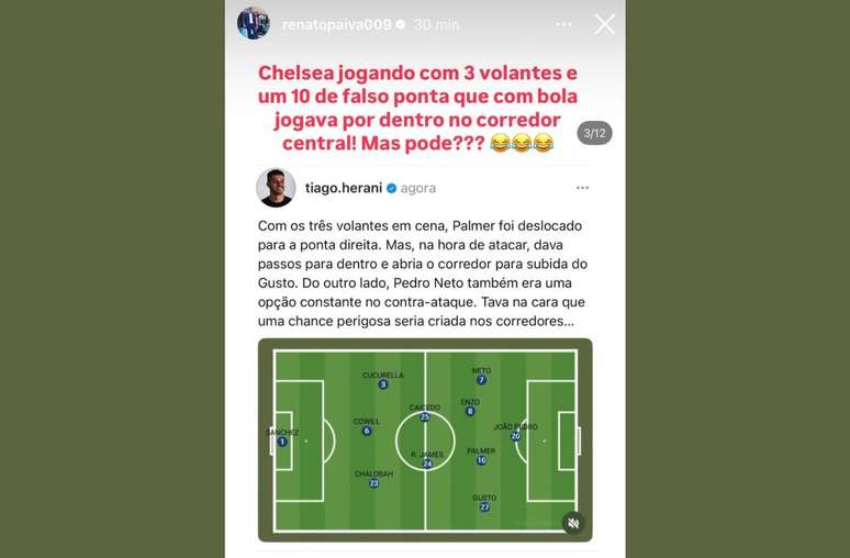 Confira a an&aacute;lise do t&eacute;cnico Renato Paiva, ex-Botafogo &ndash;