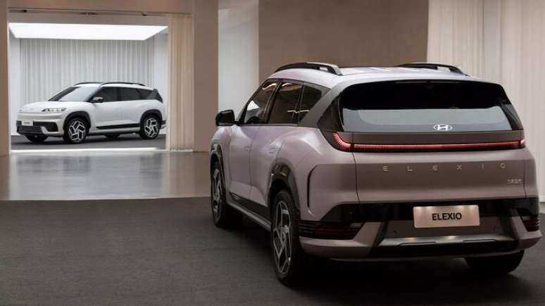 Novo SUV elétrico da Hyundai surge na China com telão no painel e visual retrô