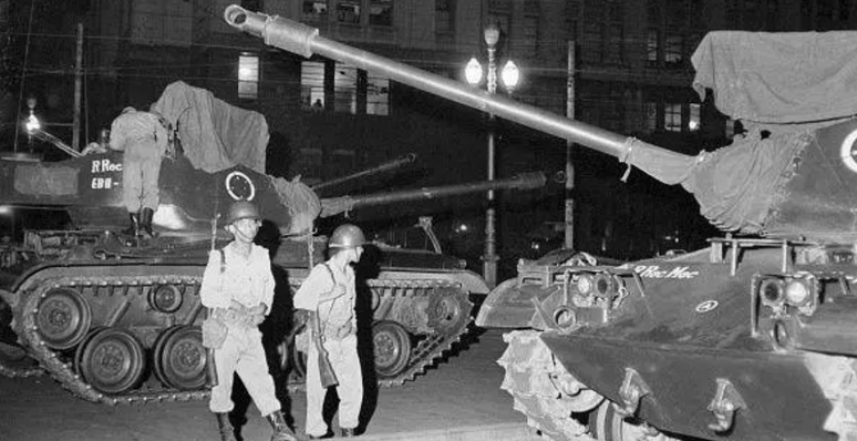 Documentos revelaram que os Estados Unidos deram apoio ao golpe militar de 1964 que levou o Brasil a 21 anos de ditadura