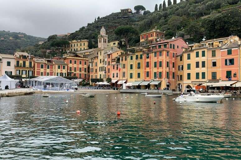 Vista de Portofino, no noroeste da Itália
