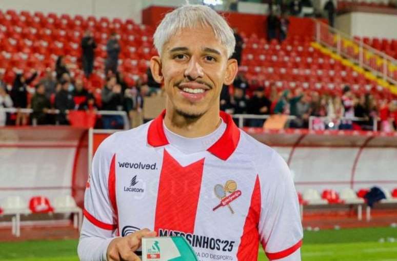 Foto; Divulgação / Leixões - Legenda: Werton saiu do Flamengo e foi para o Leixões, de Portugal