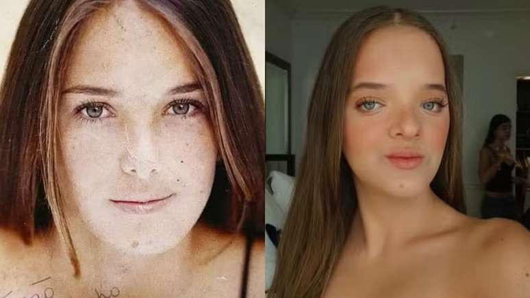 Rafa Justus se compara com foto de Ticiane Pinheiro aos 17 anos