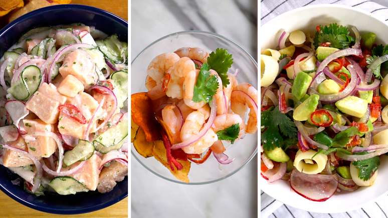 3 tipos de ceviche 
