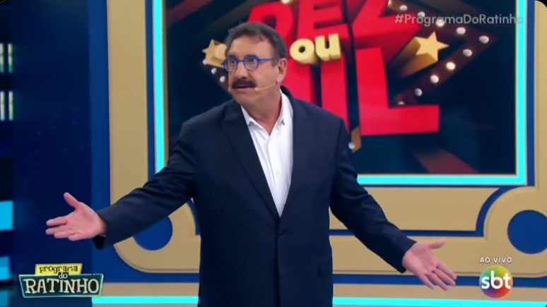 Carlos Massa durante o Programa do Ratinho