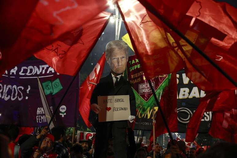 Protesto em apoio a Lula em São Paulo