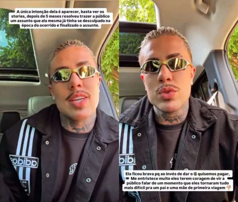 The singer replied to the professional's accusations on his Instagram profile The singer replied to the professional's accusations on his Instagram profile