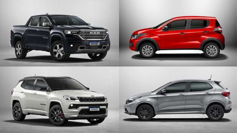 Ram Rampage, Fiat Mobi, Jeep Compass e Fiat Argo