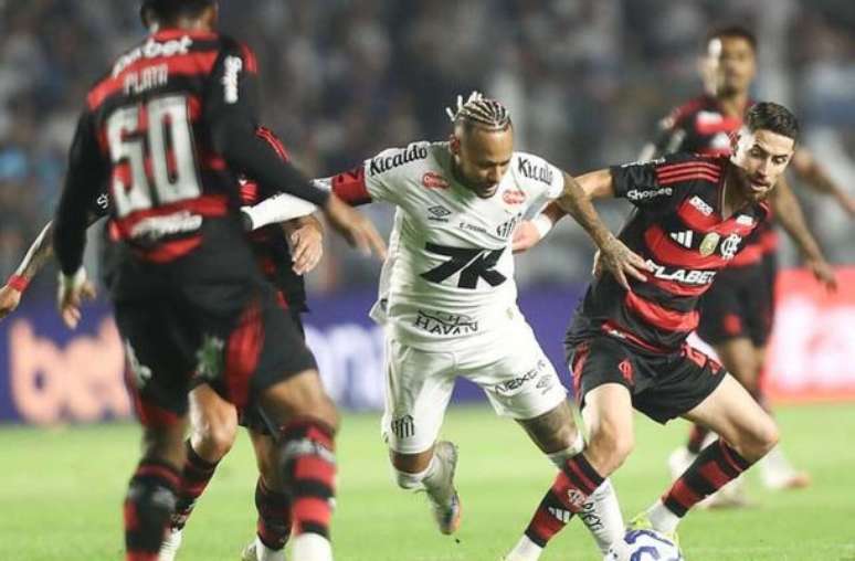 Santos vence o Flamengo na Vila Belmiro –
