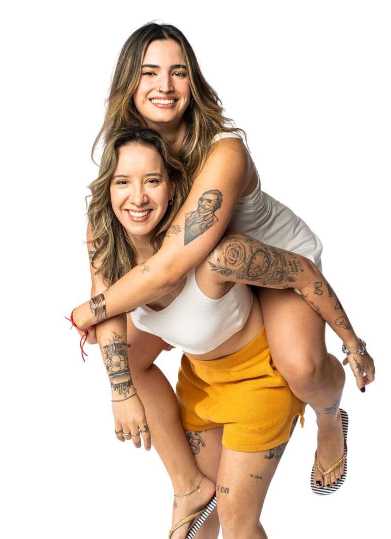 Casal Bia e Liah, do reality 'Terceira Metade'