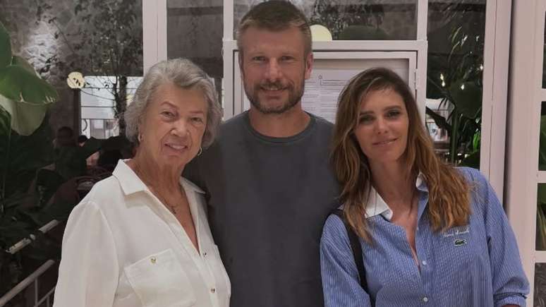 Suzete Hilbert, Rodrigo Hilbert e Fernanda Lima
