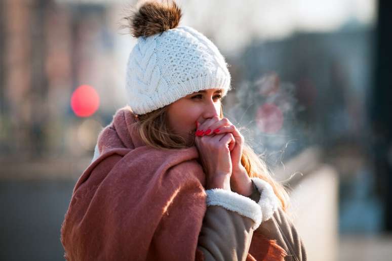 O frio pode causar queimaduras na pele