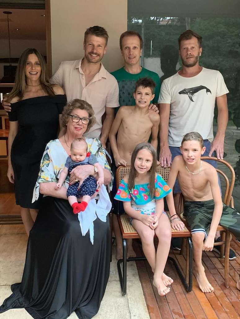 Family photo with Suza Hilbert