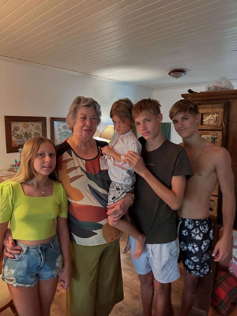 Family photo with Suza Hilbert