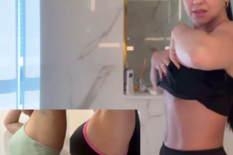 Graciele Lacerda reveals the details of her body after the delivery of her daughter