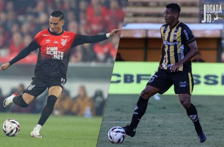 Fotos: Divulgação/Athletico-PR e Anderson Mendes/Volta Redonda - Legenda: Volta Redonda e Athletico-PR se enfrentam em momentos distintos na Série B