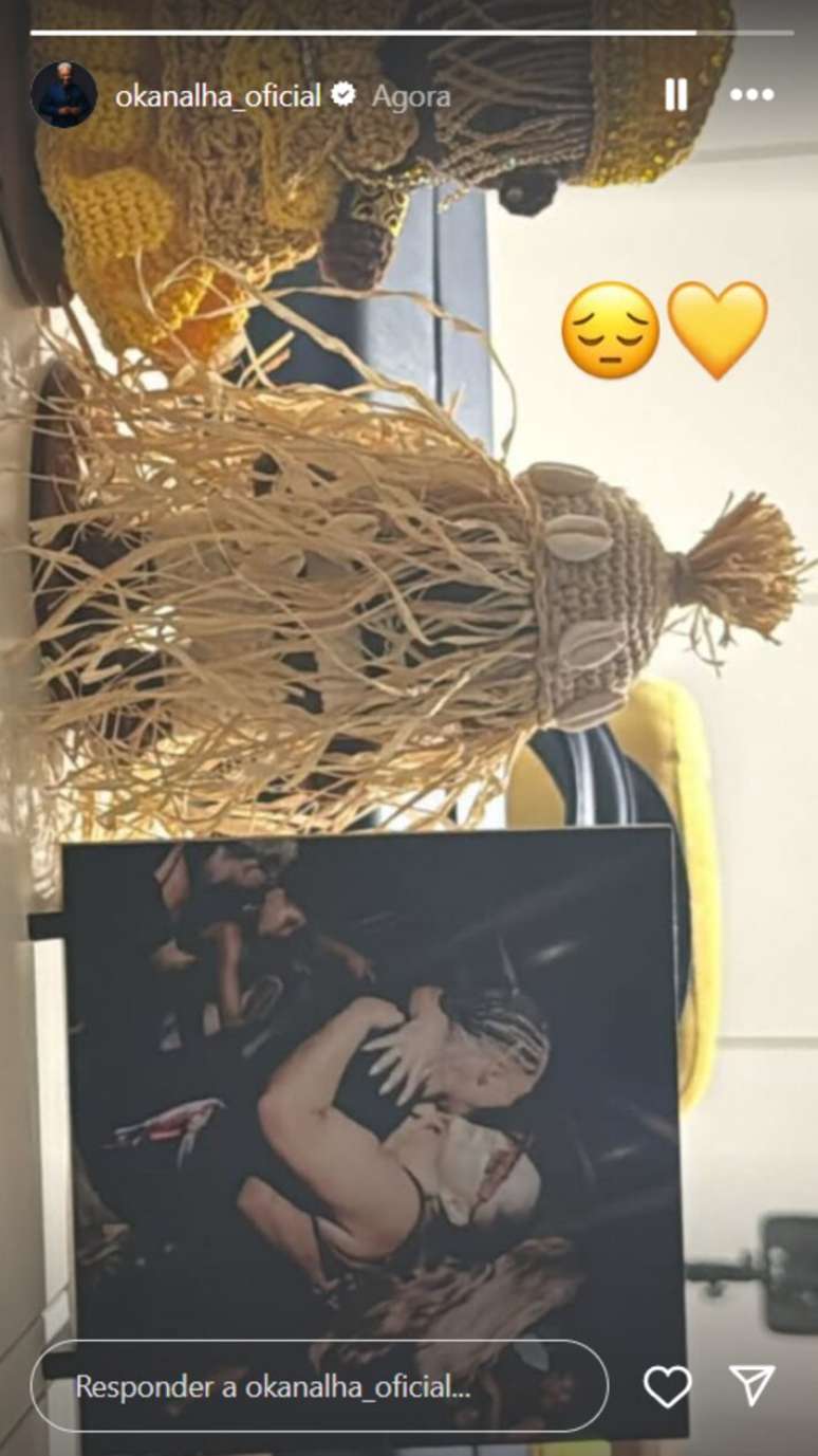 Danrlei Orrico, conhecido como 'O Kanalha', lamentou a morte da artista