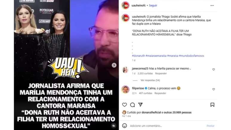Reprodu&ccedil;&atilde;o/Instagram