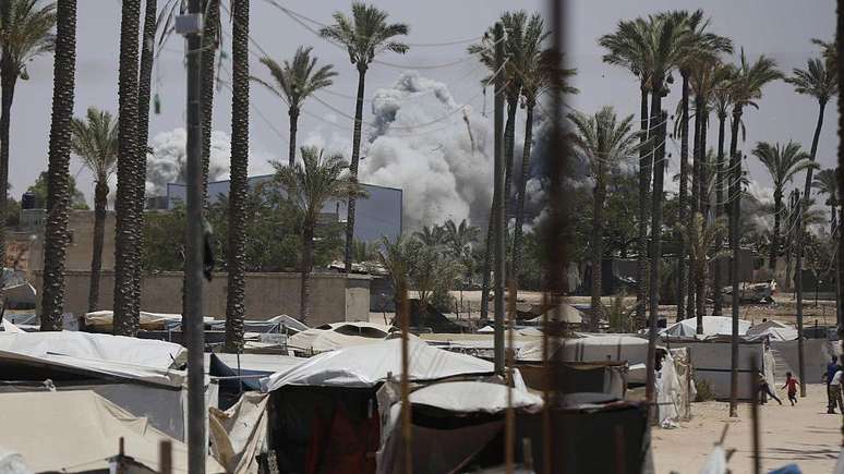 As operações terrestres já começaram em Deir al-Balah