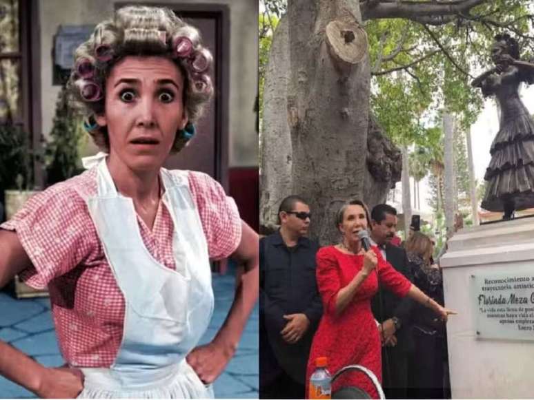 The statue of Dona Florinda can be shot down after the disputes involved the keys