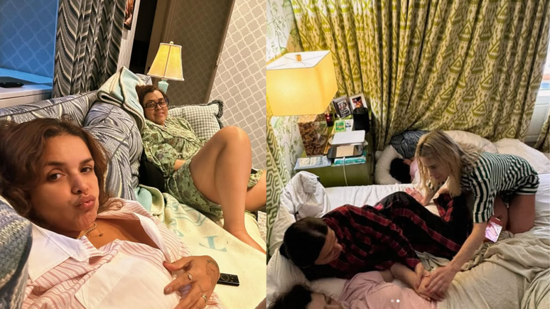 Preta Gil com Ju de Paulla e Carolina Dieckmann