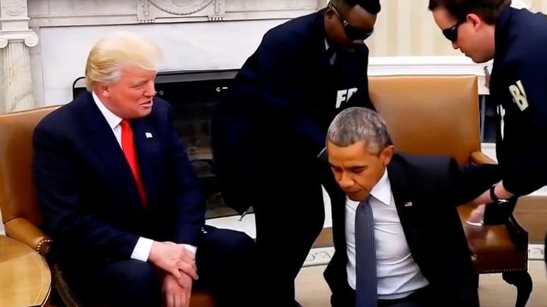 Trump publica vídeo feito por inteligência artificial de Obama sendo preso